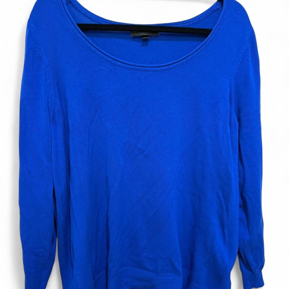 Lane Bryant Women's Blue Cerulean Jumper Long Sleeve Sweater